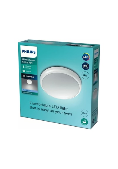 Philips Doris 6 W Tavan Armatür Ilıkbeyaz 4000k Işık Ip44 Diğer