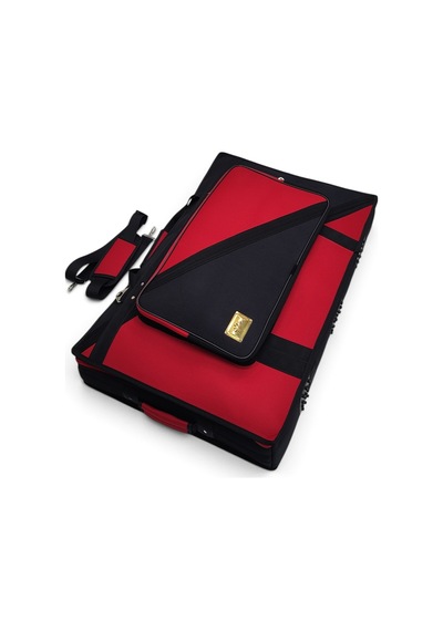 Xdj-rx3 Için Uyumlu Soft Case Taşıma Çantası Crossline Kırmızı