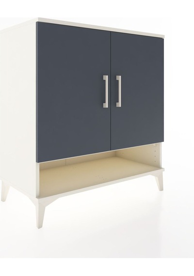 Hyperion Şifonyer 2 Raflı 2 Kapaklı 88x44x96 Aytaşı-antrasit Aytaşı