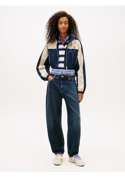 Tommy Hilfiger Tjw Naylon Şerit Detaylı Kadın Mavi Yağmurluk Dw0dw22055c1g Mavi