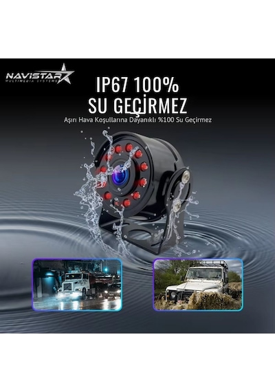 Ahd 1080p/720p Yuvarlak Tip Metal Kasa 11 Ledli Gece Görüşlü Kamera