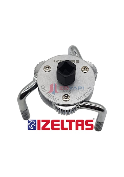 İzeltaş Çift Yönlü Üç Ayak Yağ Filtre Sökeceği 75 - 120 Mm 6375