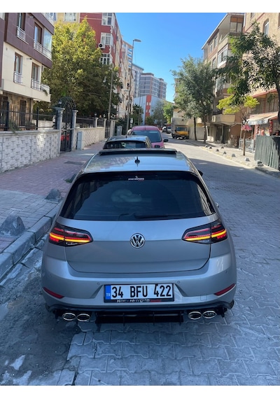 Volkswagen Golf 7.5 R Arka Tampon Splitteri Arka Difüzör Cnc Flap Seti