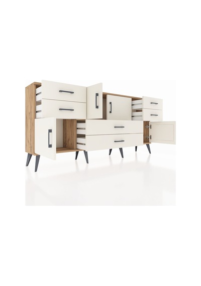 Arges Konsol Tek Raflı 6 Çekmeceli 4 Kapaklı 176x30x83 Çam-aytaşı/aytaşı Aytaşı/aytaşı Arges Konsol Tek Raflı 6 Çekmeceli 4 Kapaklı 176x30x83 Çam-aytaşı/aytaşı Aytaşı/aytaşı