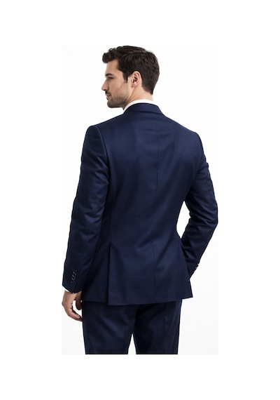 Suitmen Erkek Silim Çift Yırtmaçlı Takım Elbise Bgl-st05568 Lacivert