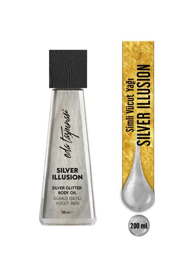Eda Taşpınar Silver Illusion Gümüş Işıltı Simli Vücut Yağı 200 ML