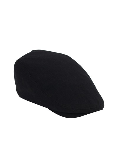 Şapkadan Siyah Kasket Pamuklu London Flat Cap Şapka 45645dr56675