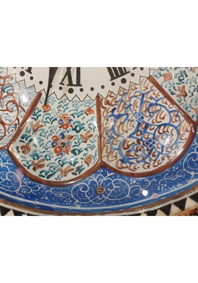 Hatem İşlemesi Luks Duvar Saatı Daire 44 X 44 Cm çok Renkli