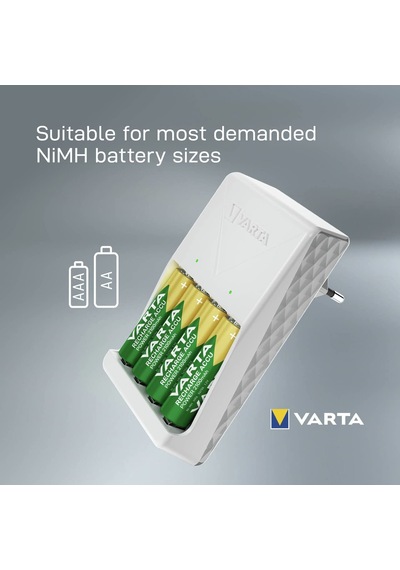 Vart Plug Şarj Cihazı+8x2100AA KALEM+4X800AAA İNCE PİL+ÇANTA