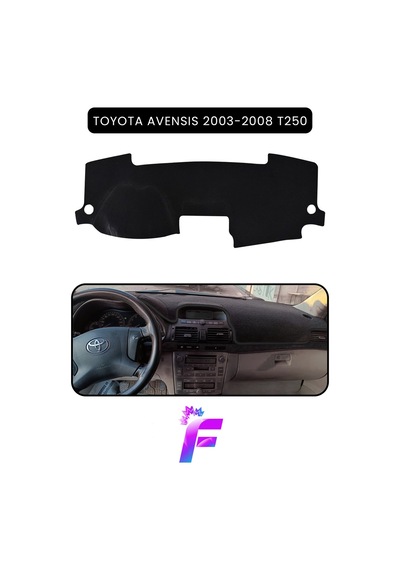 Toyota Avensis T250 2003-2008 Uyumlu Torpido Örtüsü Çatlama Ve Isıya Karşı Tam Koruma B12 Torpido Halısı