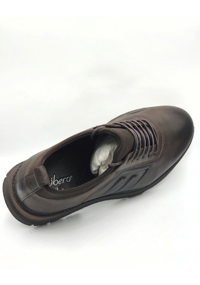 Libero L3815 Kahve Hakiki Deri Nubuk Slip-on Bağcıklı Termo Taban Erkek Günlük Casual Ayakkabı Kahverengi