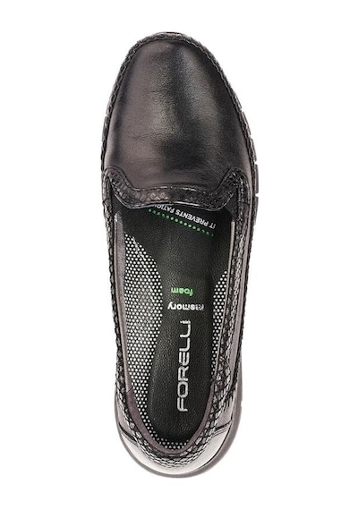 Forelli 29423 Laden G Siyah Kadın Comfort Deri Ayakkabı Siyah