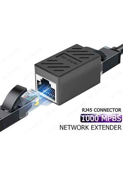 Gigabit RJ45 Birleştirici Cat7/Cat6/Cat5e Ethernet Genişletici