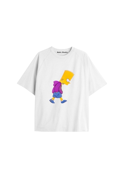 Kalic Studio Y2k Vintage Simpson Baskılı Beyaz T-shirt Kod 268 Beyaz-268 Kalic Studio Y2k Vintage Simpson Baskılı Beyaz T-shirt Kod 268 Beyaz-268