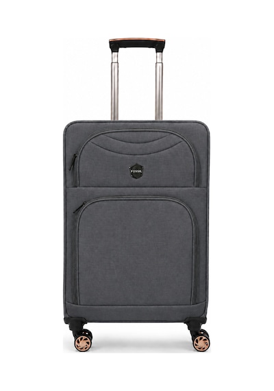 Fossil Unisex Kumaş Orta Boy Ultra Hafif Şifreli Körüklü Kendi Etrafında Dönebilen Valiz 010-02 Gri