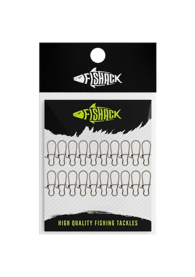 Snap Klips - Fishack - Paslanmaz Çelik - 20 Adet - No: 0