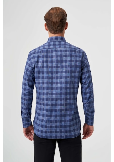 Bisse Erkek Regular Fit Kareli Gömlek Laci Gm23y231039 D39 Lacivert Bisse Erkek Regular Fit Kareli Gömlek Laci Gm23y231039 D39 Lacivert