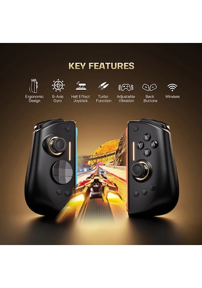 Nyxı Hyperion 3 Joypad Switch 2 Uyumlu Hall Effect Drift Yapmayan Joystick Bluetooth 5.0 Kablosuz Oyun Kolu Joy-con Pro Controller