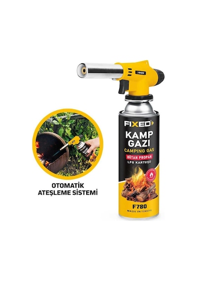 Sgs Kamp Pürmüz Seti Isıtma-yakma-kaynak Başlık - 227 Gr Gaz Sarı - Siyah