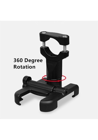 Forte Gt 2084-11 Ayarlı Motosiklet Bisiklet Telefon Tutucu Navigasyon Gidon Uyumlu - Siyah