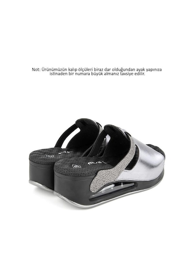 Muya Libra Air Max Anatomik Taban Kadın Terlik Kurşun 36-40 Gri