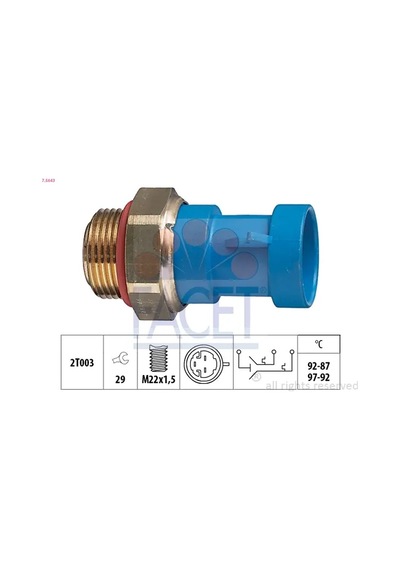 Fan Müşürü - Fiat Palio, Ducato, Punto, Bravo, Marea, Brava, 155, 145 - Facet-75643