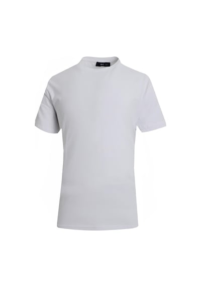 Uki Beyaz Comfort Fit Bisiklet Yaka Basic T-shirt Beyaz