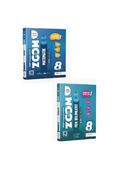 Günay Yayınları 8. Sınıf Zoom Matematik + Fen Bilimleri Seti