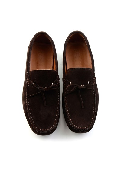 Bambi Kahve Hakiki Deri Erkek Loafer Ayakkabı E01547009902 Kahve