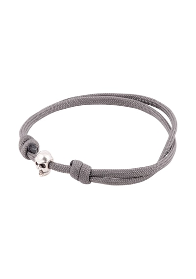 Unisex Minimal Tasarım Paracord Gri Bileklik Çok Renkli
