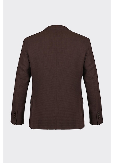 Kahverengi Kapak Cepli Smart Casual Ceket Kahve