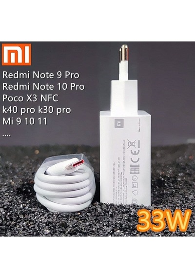 Mı Xiaomi Şarj Aleti 33 Watt Note 8/9/10 Hızlı Şarj Aleti