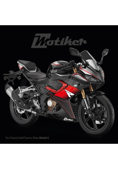 Rks Qj Motor Srk 125r Yan Grenaj Model Tasarım Stıcker Etıket Modeli 4