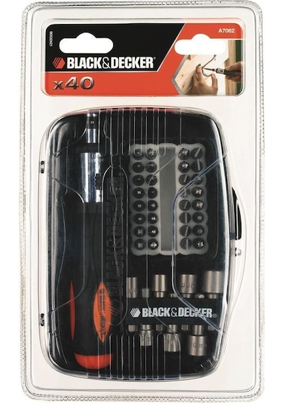 Black+Decker A7062 40 Parça Cırcırlı Vıdalama Uç Setı