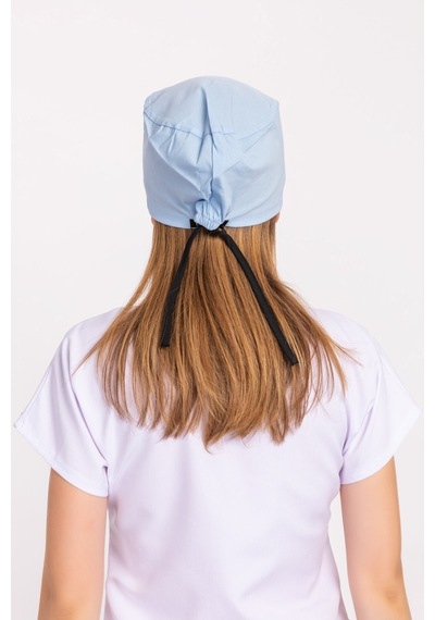 Unisex Düz Bebe Mavisi Hemşire Cerrahi Bone Doktor Saç Bonesi Çok Renkli Çok Renkli