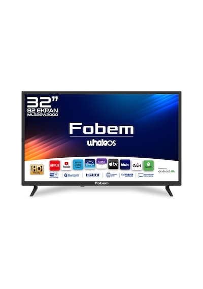 FOBEM ML32EW2000 32" 82cm Ekran HD Ready Whale OS Smart TV - Dahili Uydu Alıcılı LED TV