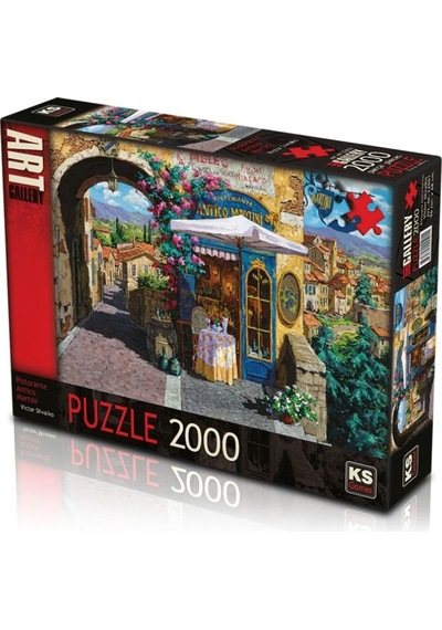 Ks Games 2000 Parça Ristorante Antico Martini Puzzle Victor Shvai
