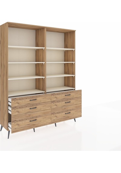 Hyperion Gardrop 8 Raflı 6 Çekmeceli 176x44x221 Çam-aytaşı/çam Aytaşı/çam Hyperion Gardrop 8 Raflı 6 Çekmeceli 176x44x221 Çam-aytaşı/çam Aytaşı/çam