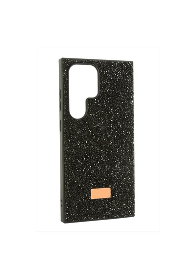 Samsung Galaxy Uyumlu S23 Ultra Taşlı Kapak Kılıf Siyah