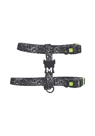 M-pets Urban Style Black/white Active Köpek Göğüs Tasması Xs Çok Renkli