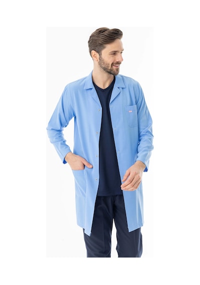 Spor Yaka Uzun Kol Personel Önlüğü Alpaka Kumaş Açık Mavi Rnk0110 Açık Mavi