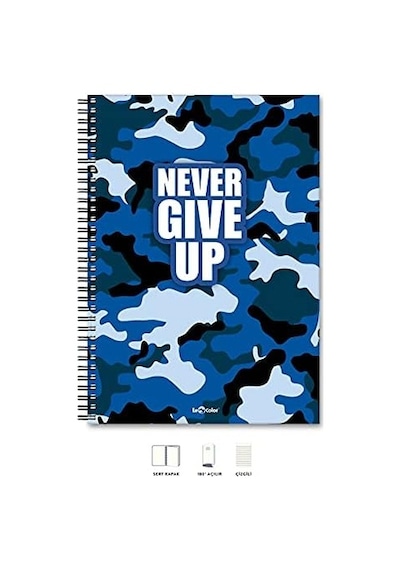 A4 Defter Çizgili 200 Syf Never Energy 103 Ivory