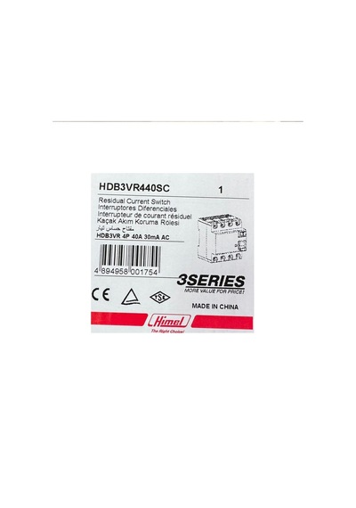 Himel Trifaze Kaçak Akım Koruma Şalteri 6ka 30ma 40 A 3p+n Kaçak Akım Rölesi Tse Ce
