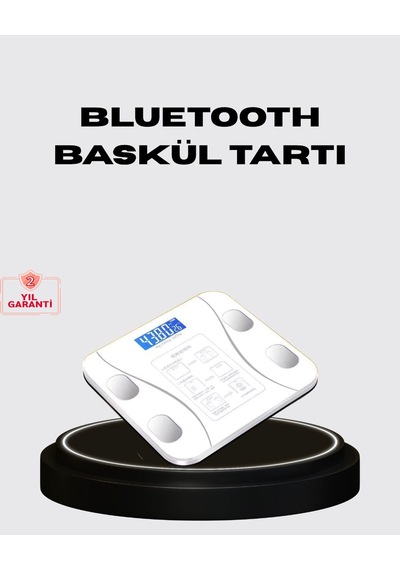 Akıllı Dijital Baskül Bluetooth Bağlantılı 8 Ölçüm Verili Akıllı Vücut Analiz Tartısı Diğer