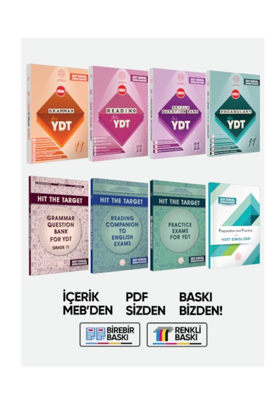 2027 Ydt Mebi İngilizce 11.sınıf 8li Konu Anlatımı Ve Soru Bankası Kitap Seti Çözümlü Baskı Ücreti