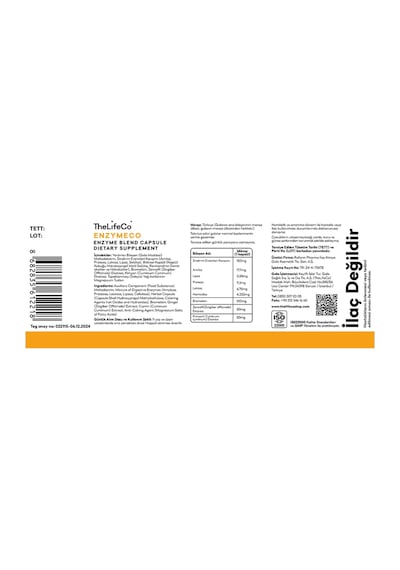 The Lifeco Enzymeco 60 Kapsül