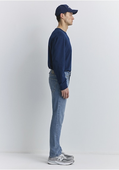 Mavi - Hunter 90lar Puslu Vintage Açık Mavi Jean Pantolon 0020289268 Koyu Mavi