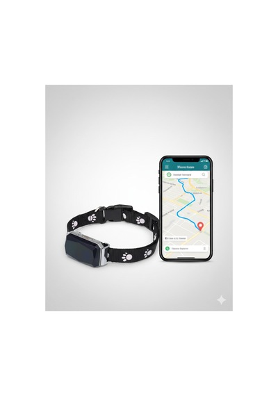 Evcil Hayvan Gps Takip Cihazı Kedi & Köpek İçin Konum Belirleyici Suya Dayanıklı, Sesli Uyarı Siyah