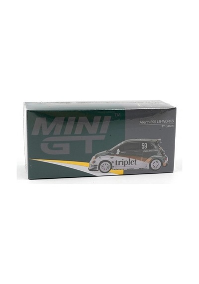 Mini Gt 1/64 Abarth 595 Lb-works Ty Edition Diecast Koleksiyon Model Araba 5,7 Cm