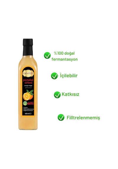 Hanzade Bitkisel Portakal Sirkesi 500 ML
